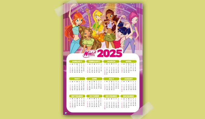 Winx 2025 Jahreskalender